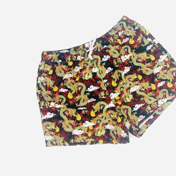 Empyre Other - Empyre Ollie Dragon Black Board Swim Trunk Shorts Size L